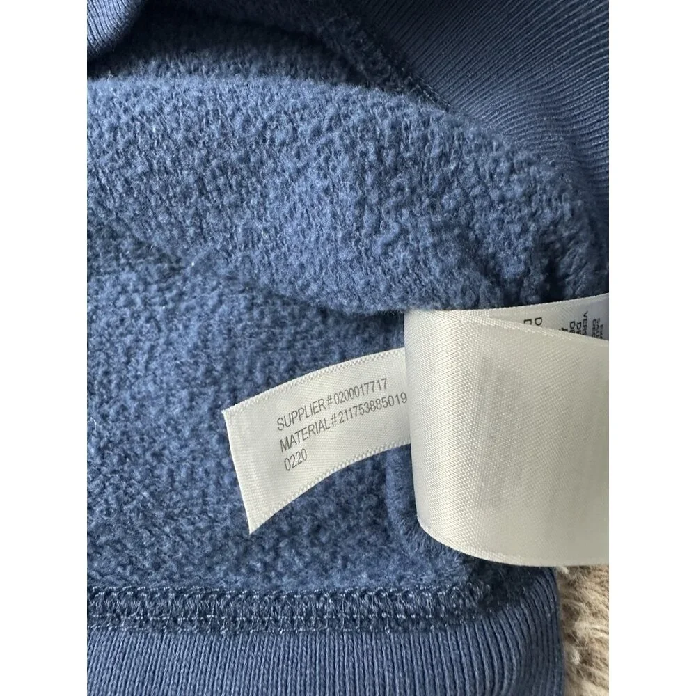 Polo Ralph Lauren Horse Logo Blue Fleece Lined SO SOFT Sweatshirt Size M - Picture 9 of 14